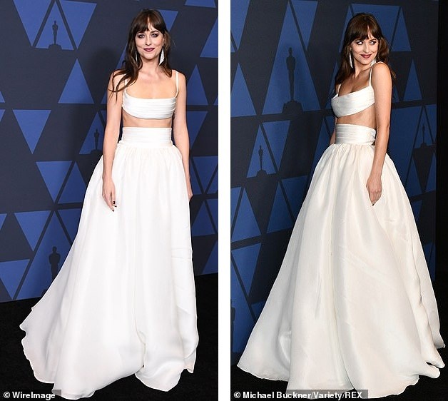 Mỹ nhân ‘50 sắc thái’ Dakota Johnson diện váy hai mảnh đẹp hút hồn - ảnh 1