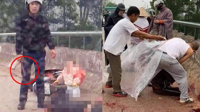 Người phụ nữ bị kẻ lại mặt chém trọng thương trên cầu - ảnh 1