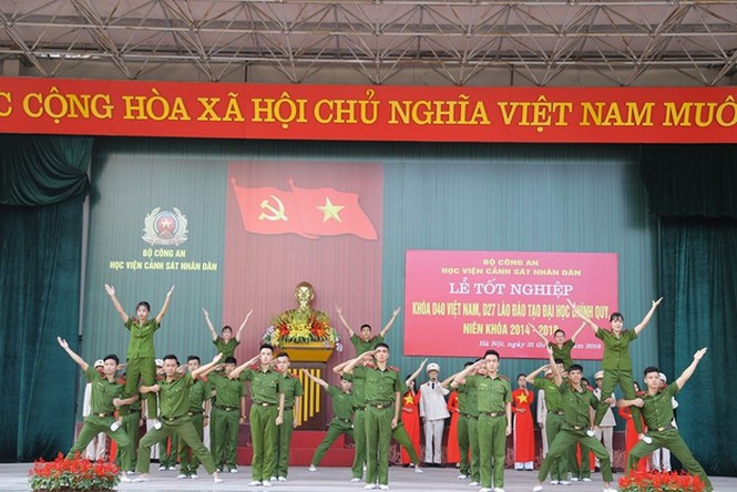 Tưng bừng ngày tốt nghiệp tại Học viện Cảnh sát nhân dân - ảnh 1
