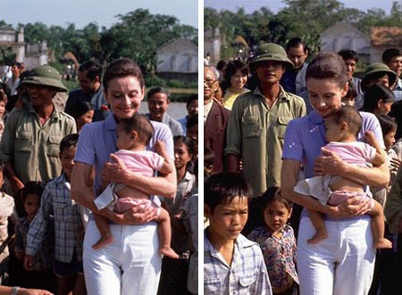 Hình ảnh xúc động của nữ minh tinh Audrey Hepburn khi đến Việt Nam - ảnh 1