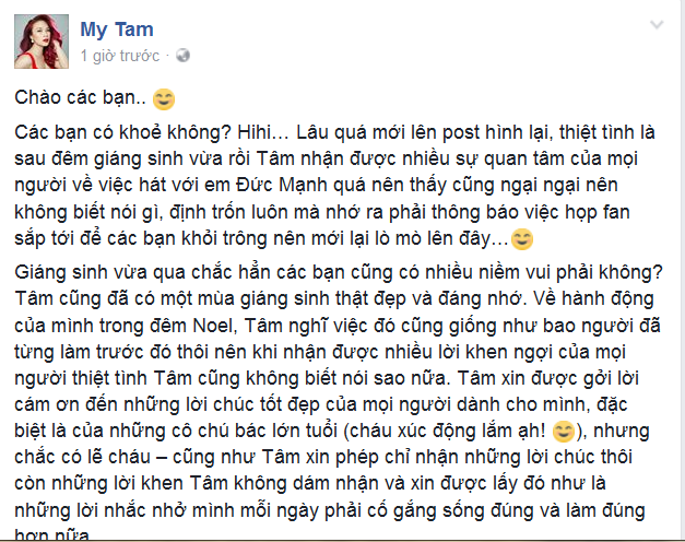 mỹ tâm ủng hộ người khuyết tật - ảnh 1