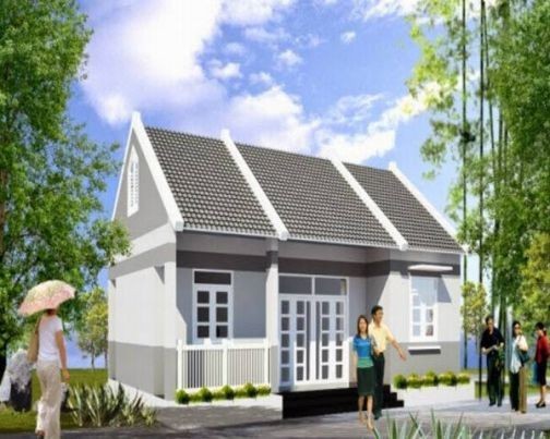 Nhà 'cấp 4'... kiểu biệt thự với 200 triệu đồng - ảnh 2