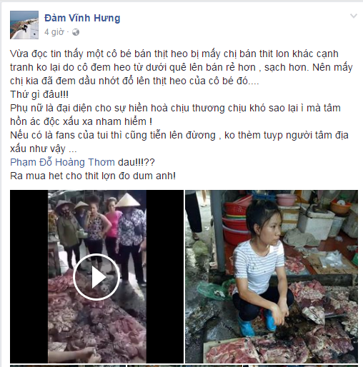 Đàm Vĩnh Hưng nhờ người mua hết thịt lợn cho người phụ nữ ở Hải Phòng - ảnh 1
