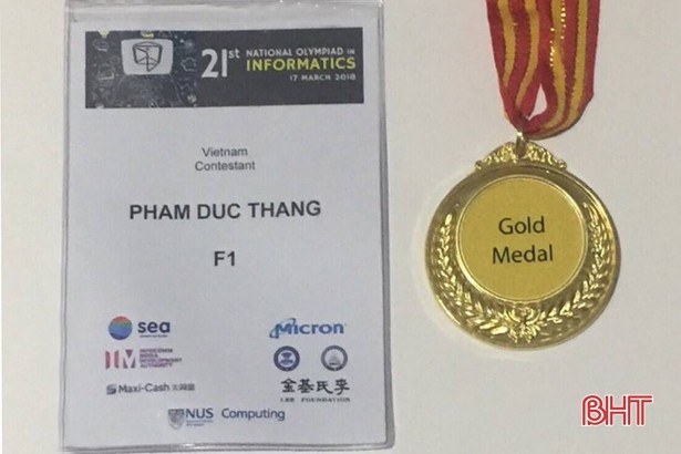 Tự hào chàng trai Hà Tĩnh vừa giành HCV Tin học châu Á - ảnh 1