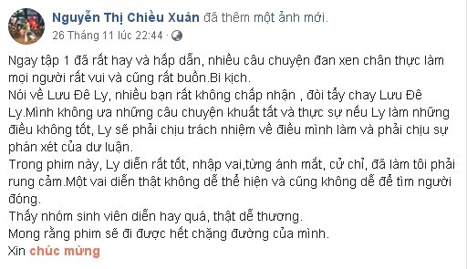 Vì sao NSƯT Chiều Xuân vội xin lỗi sau khi khen ngợi Lưu Đê Ly? - ảnh 1
