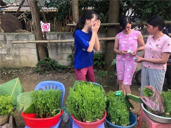 Cô bé bán rau rừng 'duyên ơi là duyên' khiến dân mạng phát sốt - ảnh 4