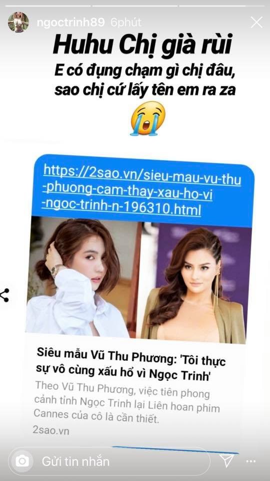 Vũ Thu Phương chê là 'nhục quốc thể', Ngọc Trinh đáp trả ‘chị già rồi’ - ảnh 2