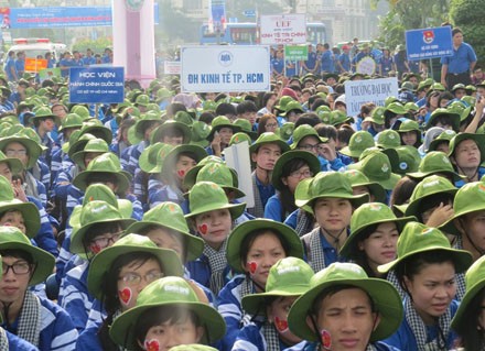 Hừng hực khí thế tình nguyện xanh - ảnh 4