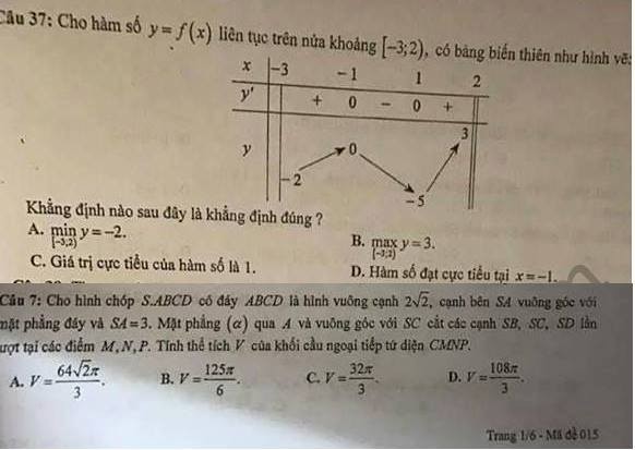 Sở GD&ĐT chính thức lên tiếng về sai sót trong đề thi thử môn Toán - ảnh 1
