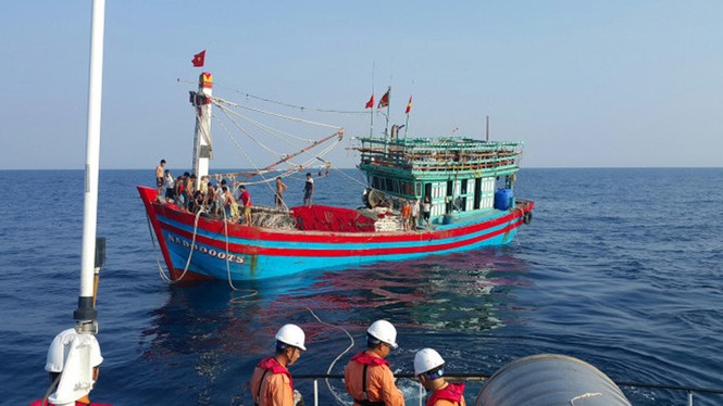 Huy động tàu thuyền tìm kiếm ngư dân mất tích trên biển - ảnh 1