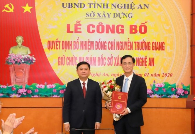 Nghệ An bổ nhiệm tân Giám đốc sở Xây dựng - ảnh 1