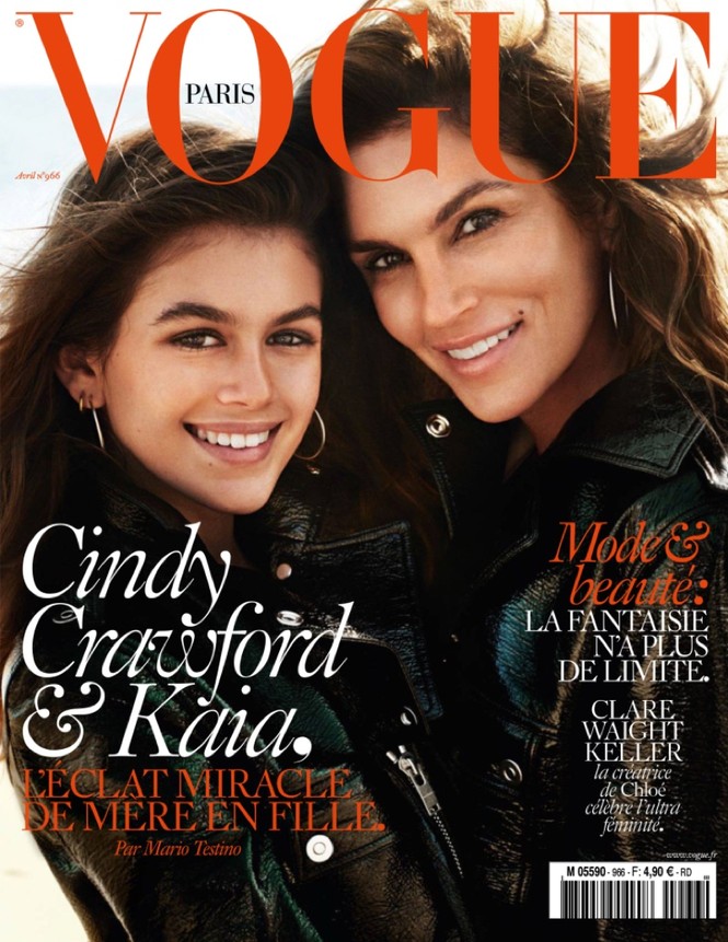 Dáng vóc hoàn hảo của Cindy Crawford và con gái cưng - ảnh 2