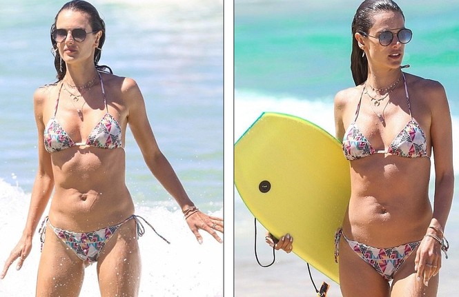 Rời Victoria’s Secret, Alessandra Ambrosio hóa thiên thần bikini ở biển - ảnh 16
