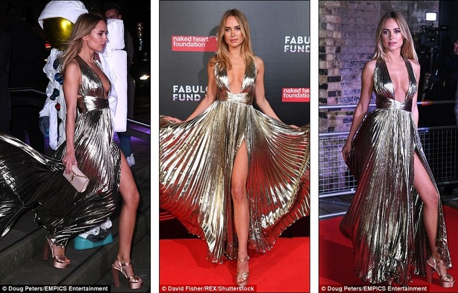 Kimberley Garner váy xẻ cao khoét sâu - ảnh 4
