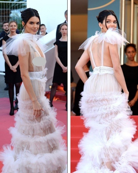 Em gái Kim Kardashian váy trong suốt - ảnh 2