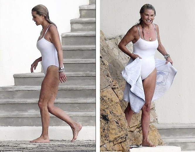 Mỹ nhân áo tắm U70 Christie Brinkley trẻ đẹp ngỡ ngàng bên con gái 19 tuổi - ảnh 2