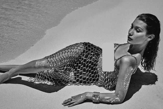 Bella Hadid eo thon, ba vòng như ‘thần Vệ Nữ’ - ảnh 1
