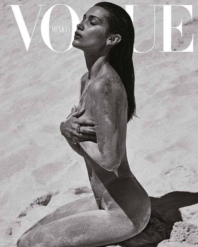 Bella Hadid eo thon, ba vòng như ‘thần Vệ Nữ’ - ảnh 4