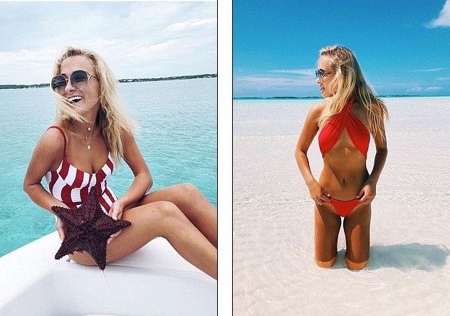 Người mẫu 19 tuổi bị cá mập cắn khi mặc bikini chụp ảnh giữa biển - ảnh 1