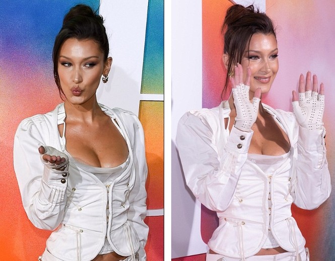 Bella Hadid ngực đầy nóng bỏng khiến quý ông mê đắm - ảnh 13