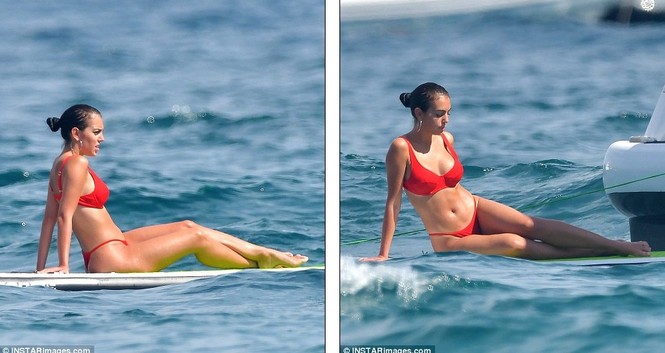 Bạn gái Ronaldo diện bikini thả dáng nuột nà trên biển - ảnh 11