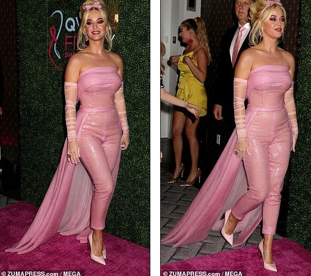 Katy Perry diện 'cây hồng' xinh như búp bê Barbie - ảnh 6