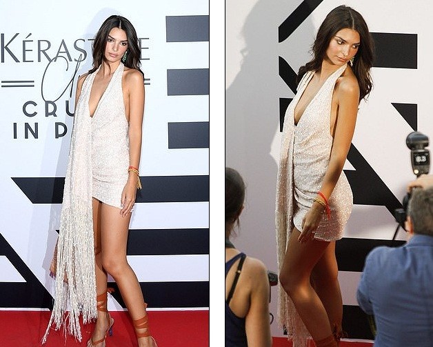 'Chân dài' 9x Emily Ratajkowski váy ngắn dáng thon hút hồn ở Paris - ảnh 4