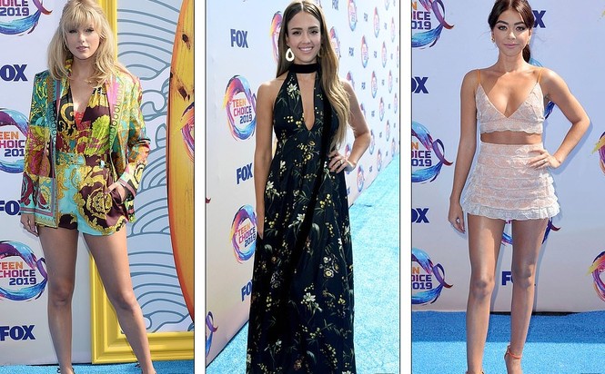 Taylor Swift chân dài gợi cảm đẹp lấn át 'thiên thần bóng tối' Jessica Alba - ảnh 1