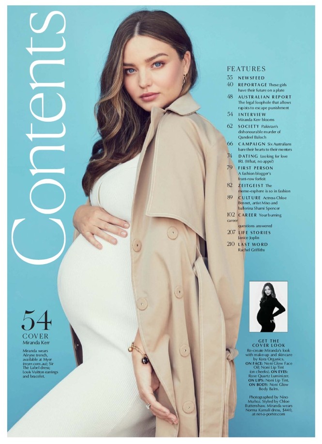 Mang thai lần 3, bà bầu Miranda Kerr mặn mà xuân sắc - ảnh 3