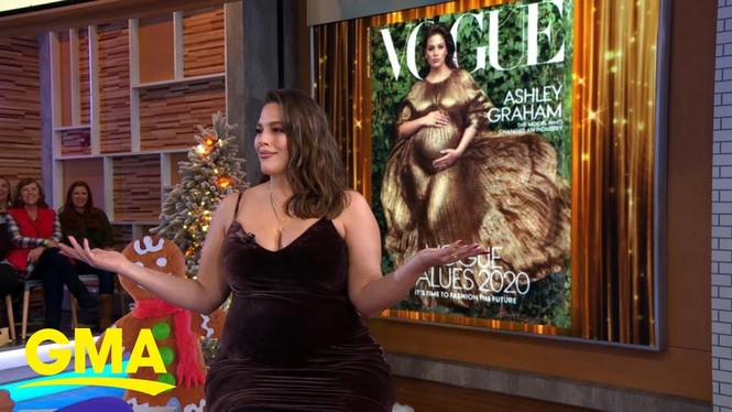 Ashley Graham quyến rũ khoe bụng bầu lớn, tình tứ bên chồng - ảnh 4