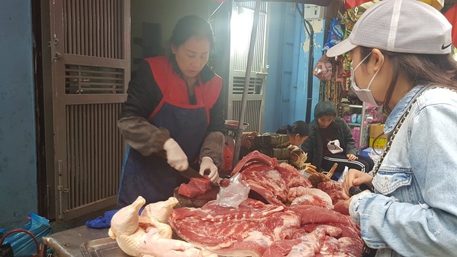 30 tết, hà nội, chợ tết, giá cả, leo thang, thịt lợn - ảnh 5