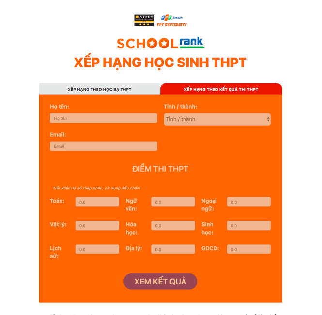 Đăng ký nguyện vọng vào ĐH FPT cần có điểm xếp hạng thuộc TOP50 - ảnh 1