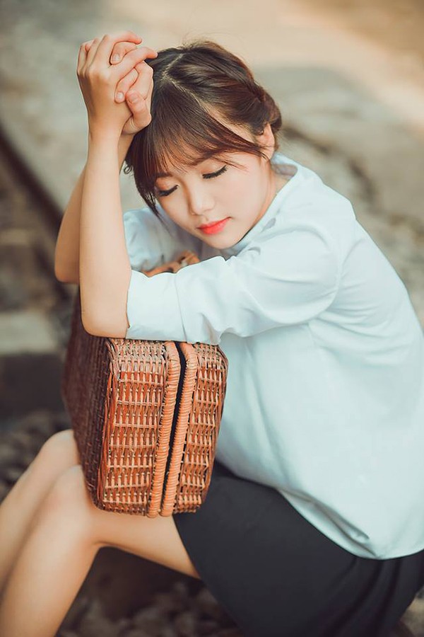 Ngắm vẻ đẹp thanh khiết của nữ sinh 9x Hà thành - ảnh 8