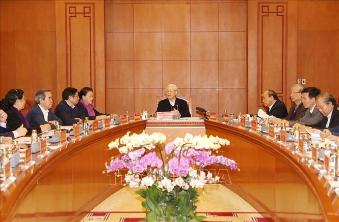 Tổng Bí thư, Chủ tịch nước chủ trì họp Tiểu ban Văn kiện Đại hội XIII của Đảng - ảnh 2