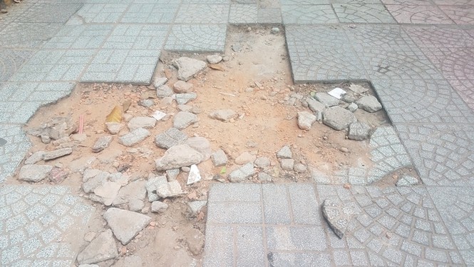 vỉa hè, TPHCM, hư hỏng, Sở GTVT TPHCM, trung tâm TPHCM, - ảnh 3