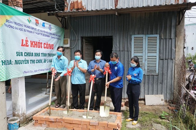 Chiến sĩ tình nguyện tham gia xây dựng nông thôn mới - ảnh 8