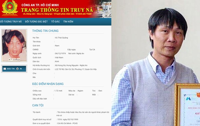 Công an Nghệ An: Phóng viên là đối tượng truy nã ra đầu thú - ảnh 1