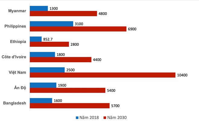 Thu nhập của người Việt cao gấp đôi Ấn Độ trong năm 2030? - ảnh 1
