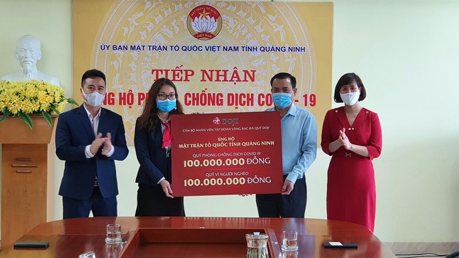 DOJI tiếp tục chung tay chống dịch Covid-19: Tặng các đơn vị tuyến cơ sở 600 triệu đồng - ảnh 2