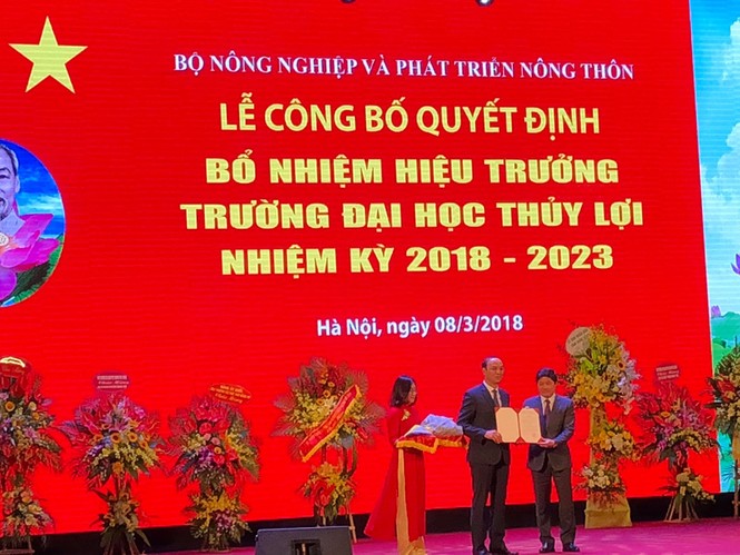 Đại học Thủy lợi có hiệu trưởng mới - ảnh 1
