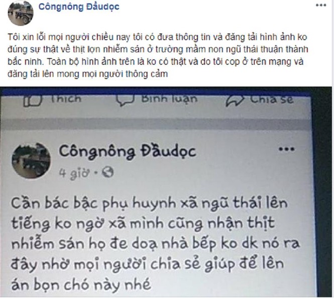 Công an triệu tập người tung tin đồn thất thiệt về thịt nhiễm sán - ảnh 1
