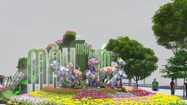 Linh vật đường hoa Nguyễn Huệ 2018 lấy cảm hứng từ chó Phú Quốc - ảnh 1