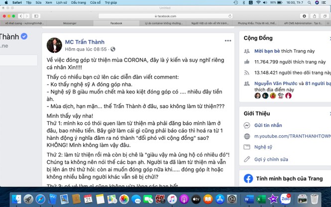 Giữa ồn ào làm từ thiện của Trấn Thành, diễn viên Nhật Cường lên tiếng - ảnh 2