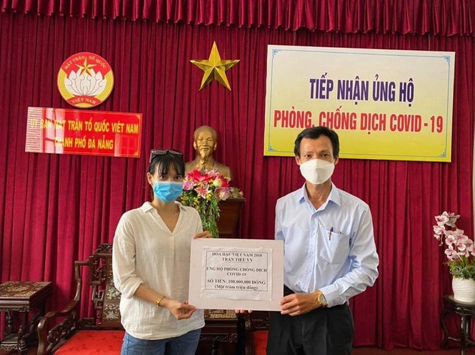 Hoa hậu Tiểu Vy ghi điểm bằng hành động ý nghĩa với quê hương giữa mùa dịch COVID-19 - ảnh 1
