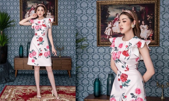 “Gái một con” Tú Anh khoe chân dài dáng chuẩn trong những bộ váy hoa hồng - ảnh 2