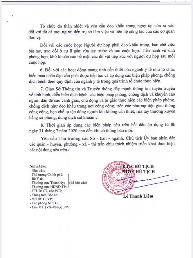 Khẩn: Kể từ ngày 31/7, TP.HCM cấp tụ tập 30 người, tạm dừng tổ chức các sự kiện kể - ảnh 2