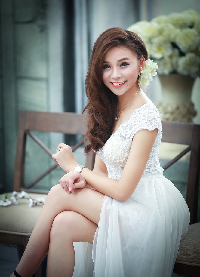 Ngắm thí sinh iMiss Thăng Long diện áo cưới tinh khôi - ảnh 20