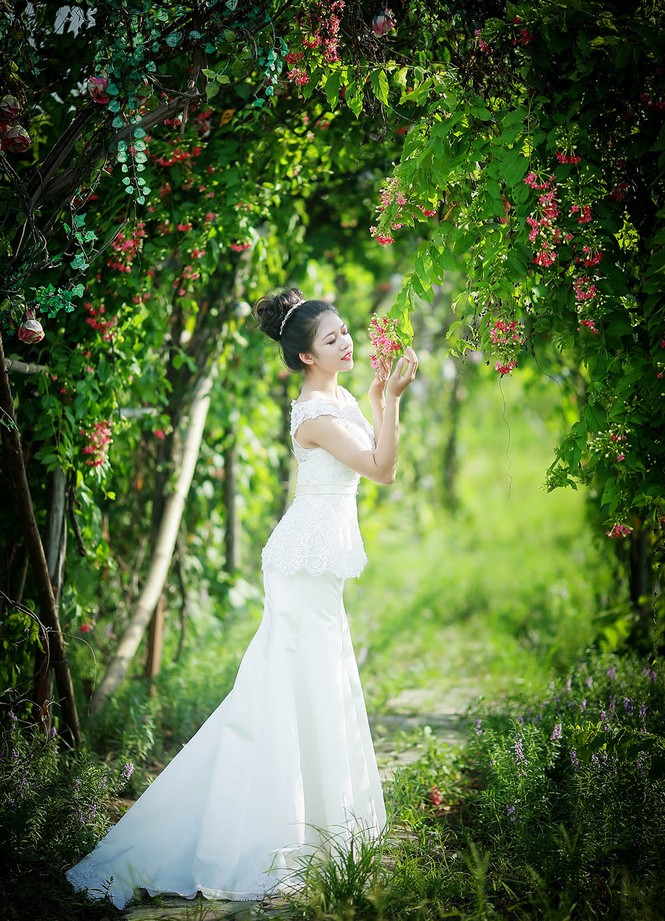 Ngắm thí sinh iMiss Thăng Long diện áo cưới tinh khôi - ảnh 26