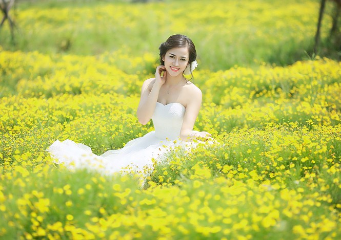 Ngắm thí sinh iMiss Thăng Long diện áo cưới tinh khôi - ảnh 6