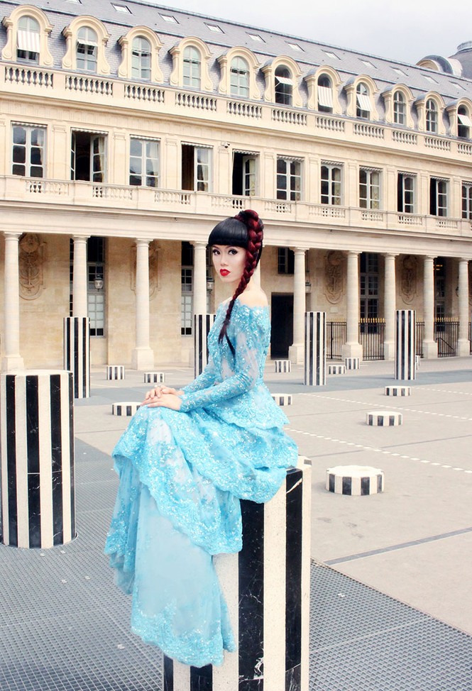 Siêu mẫu Việt lộng lẫy trong loạt show tại tuần lễ thời trang Paris - ảnh 6